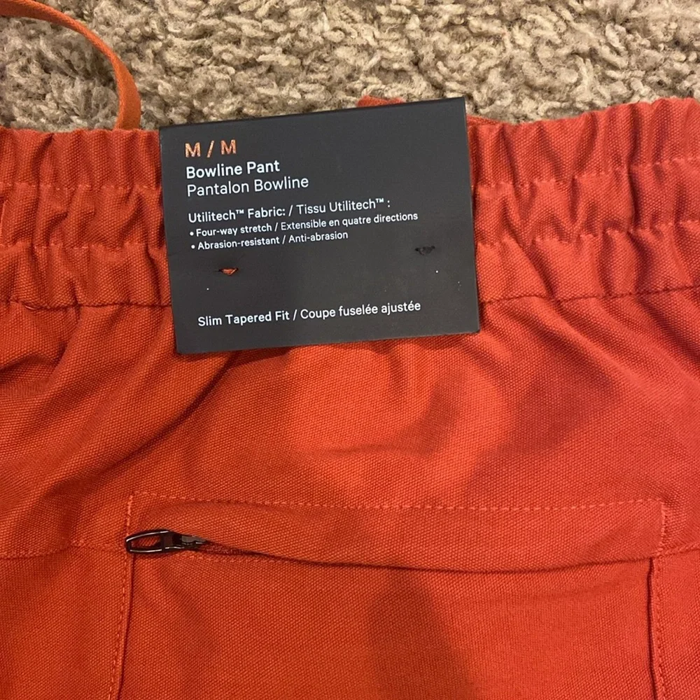 Orange lulu lemon bowline pants - Picture 3 of 4